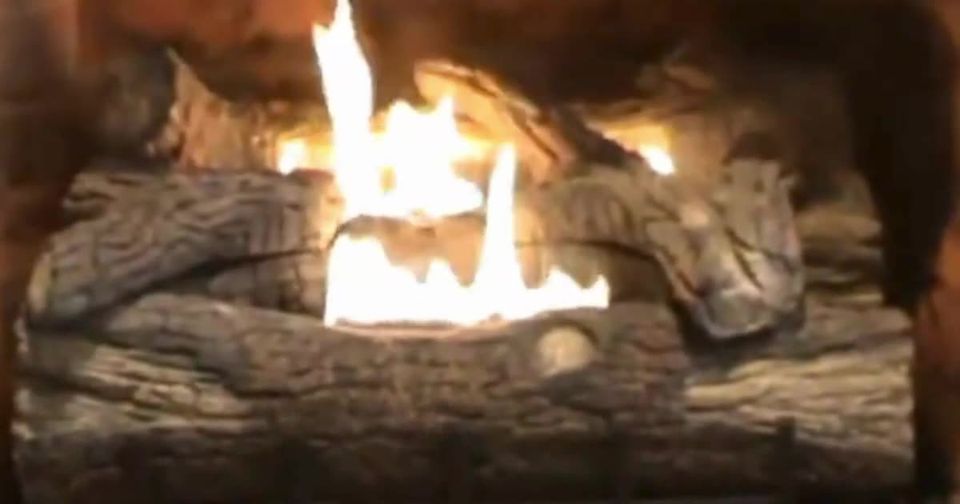 Monessen Mezmer vent-free gas log set burning